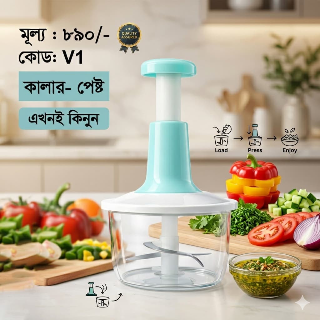 🥗 Vegetables Push Chopper  2